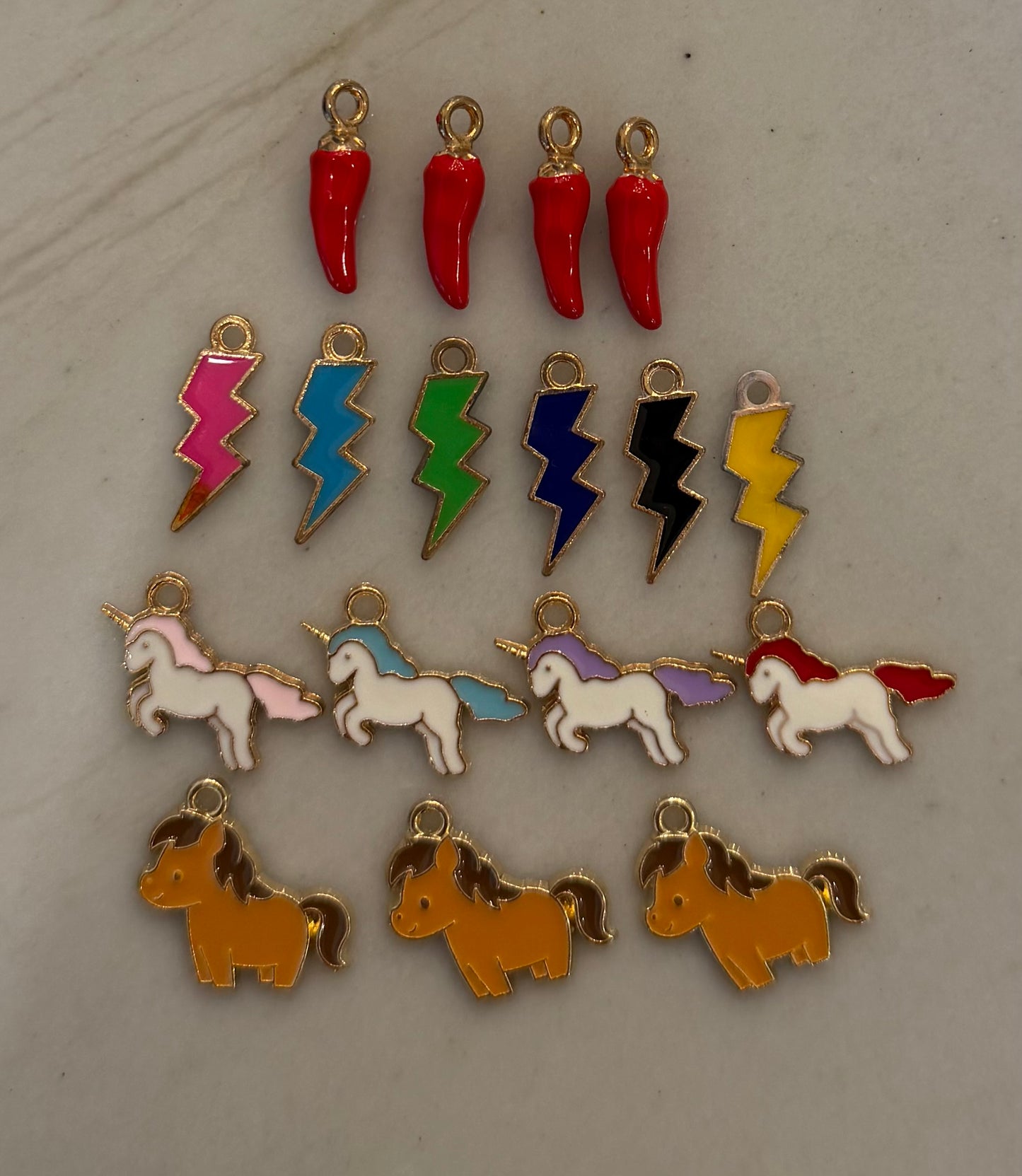 Pony power charms